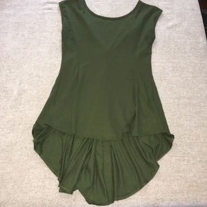 Jessica Simpson Olive Green High Low Top